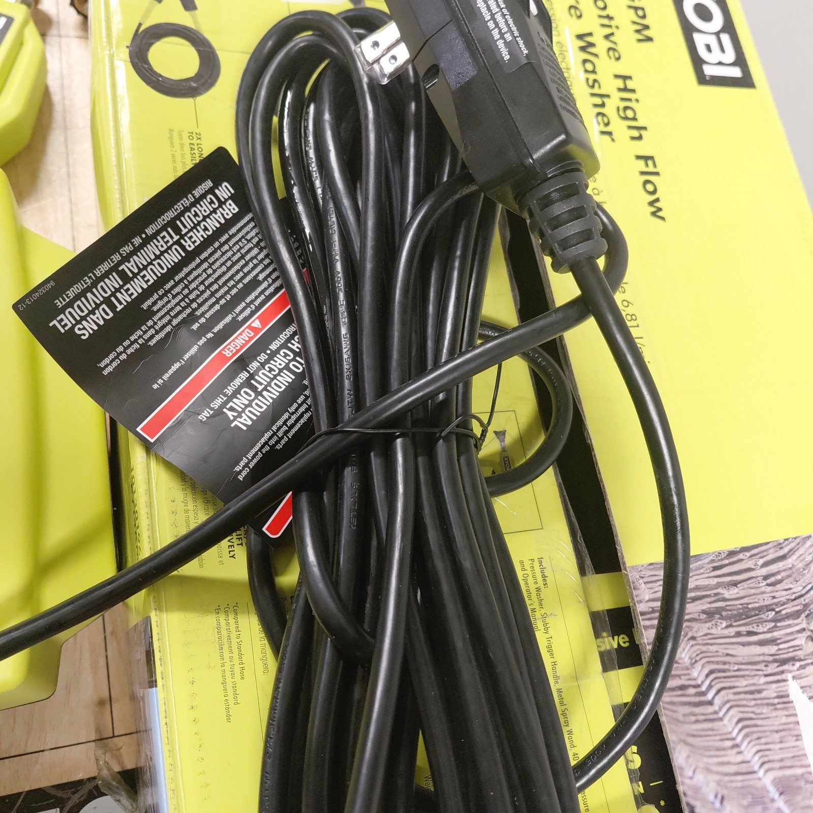 RYOBI RY14AM12 1.8 GPM Automotive High Flow Pressure Washer Kit 1200 PSI