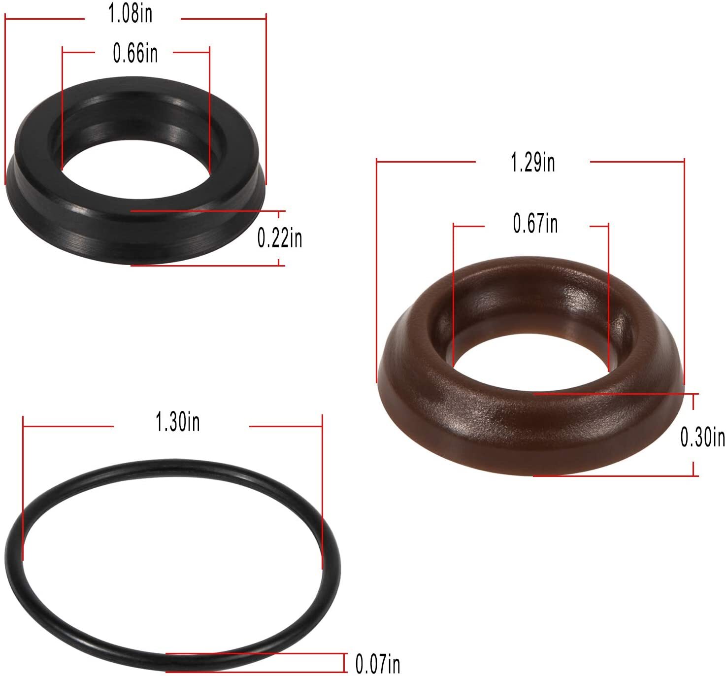 AR1857 18mm XR Seal Repair Kit for Annovi Reverberi Pressure Washer Pump RK RKA