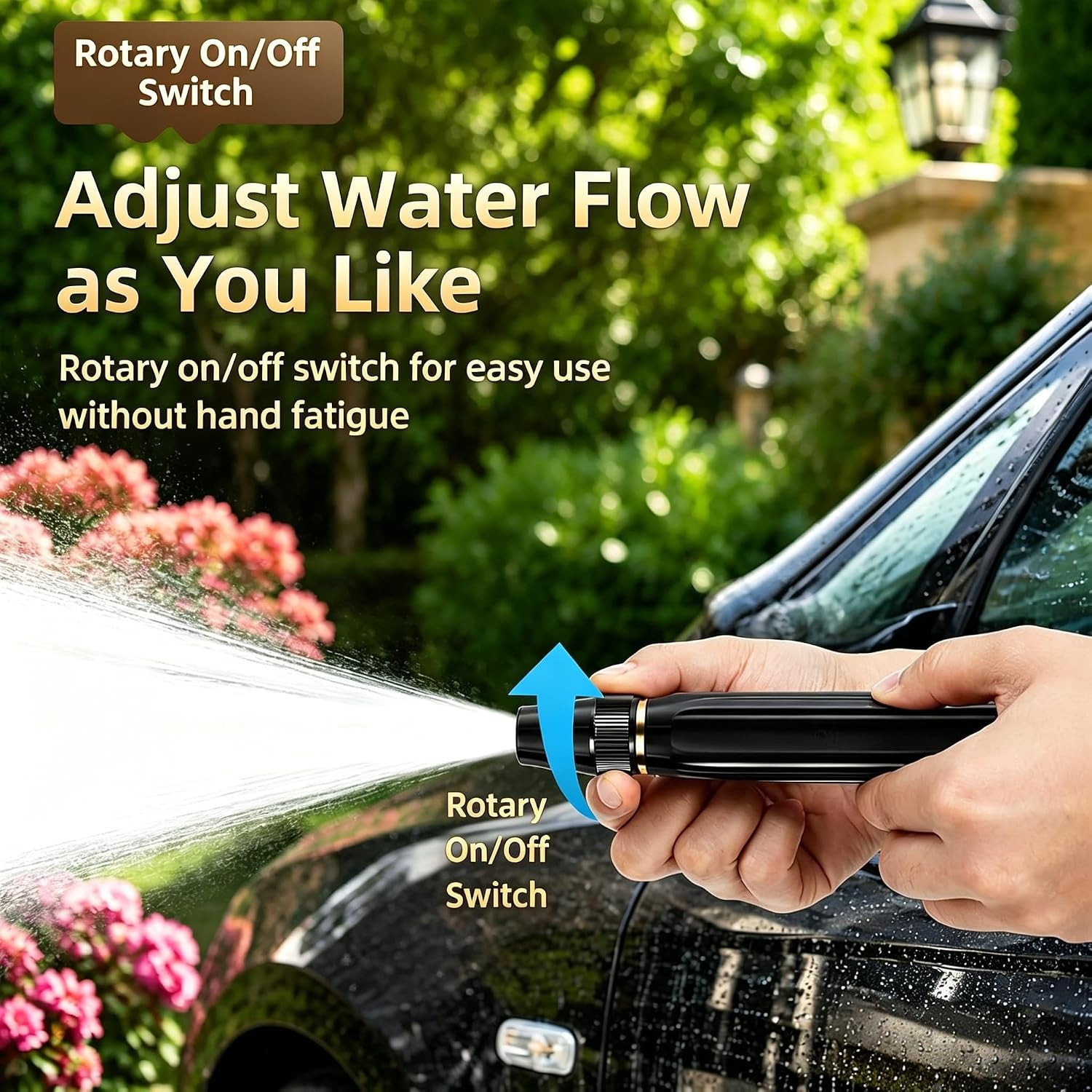 High Pressure Power Washer Nozzle with Connector Set,Direct Spray Gun,Power Jet