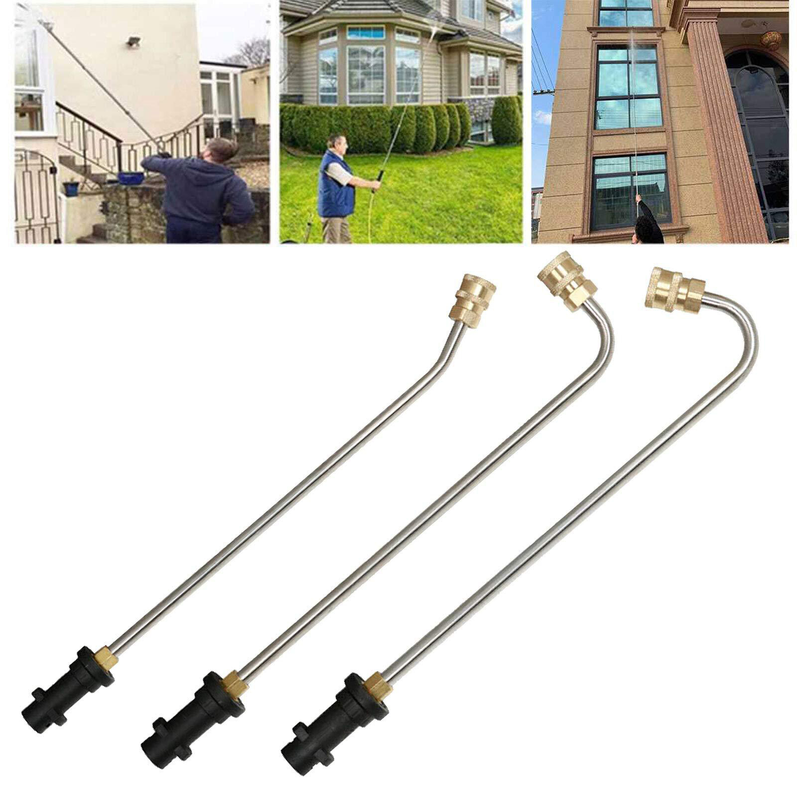 Pressure Washer Gutter Cleaner Attachment, Stainless Steel Angled Extension W9C3