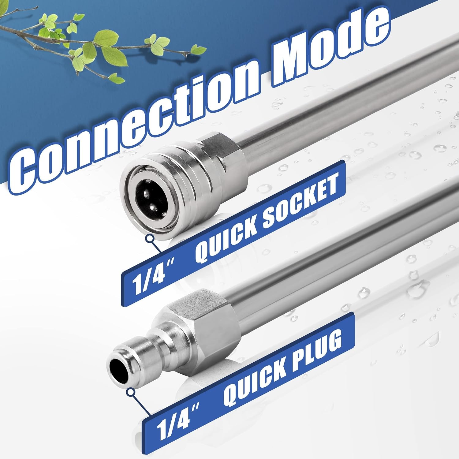 120 Inch Pressure Washer Wand Extension Replacement Accessory Kit for Pressure
