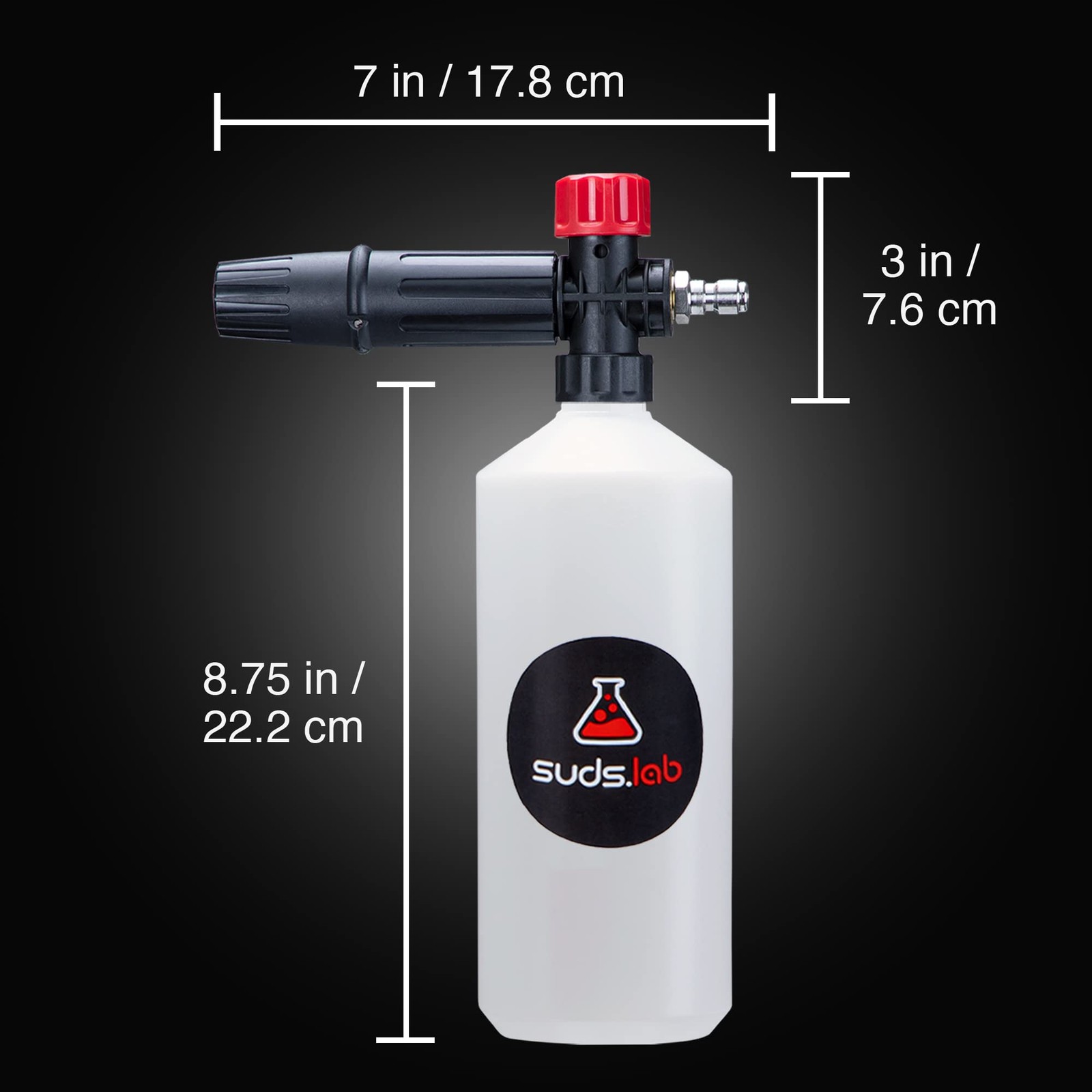 Suds Lab F2 Super Wash Foam Cannon, Adjustable Foam Nozzle, Quick Connect to …