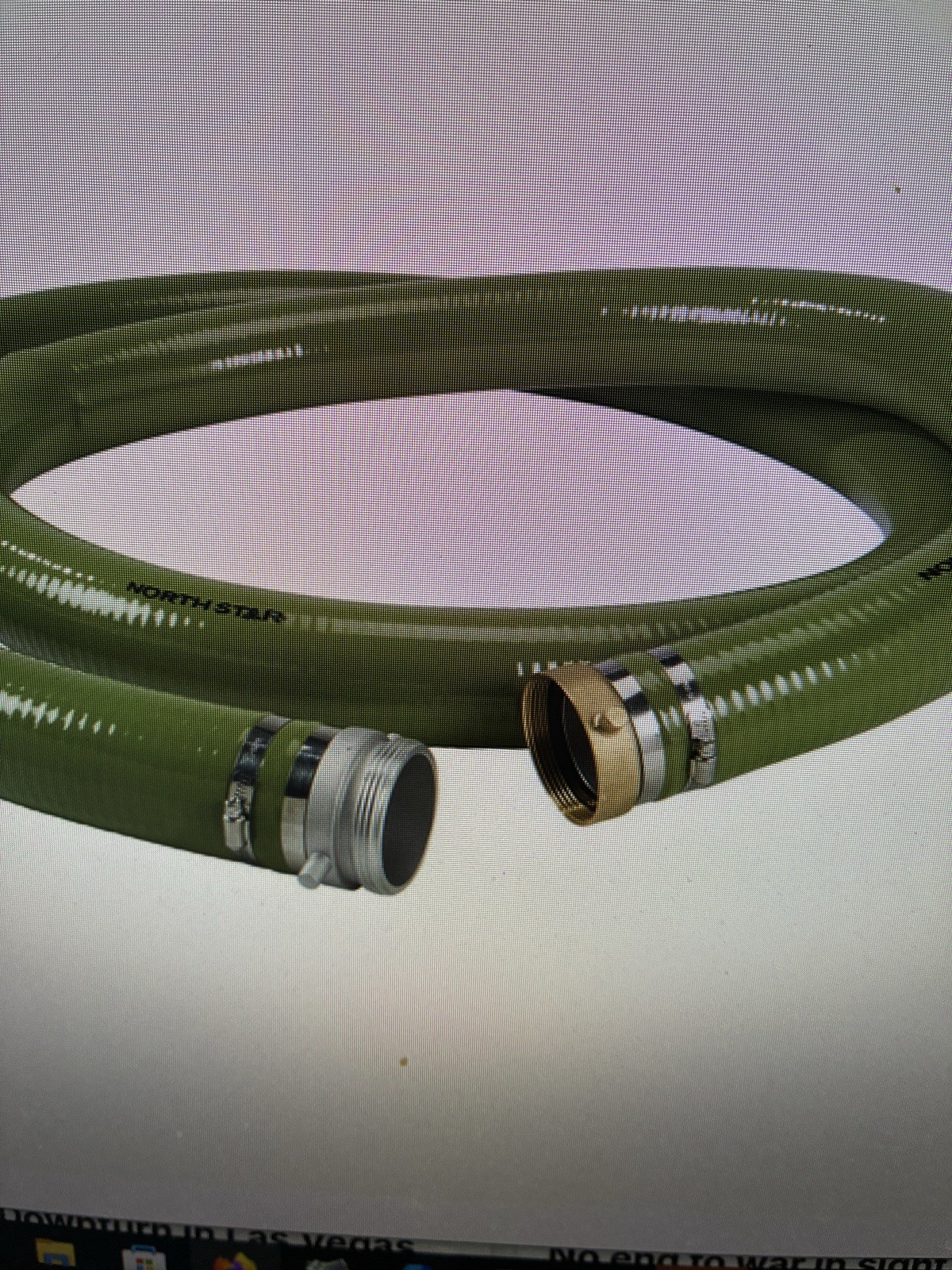 NorthStar Water Pump Suction Hose, 2IN. x 15ft. Max. PSI 60, PVC,