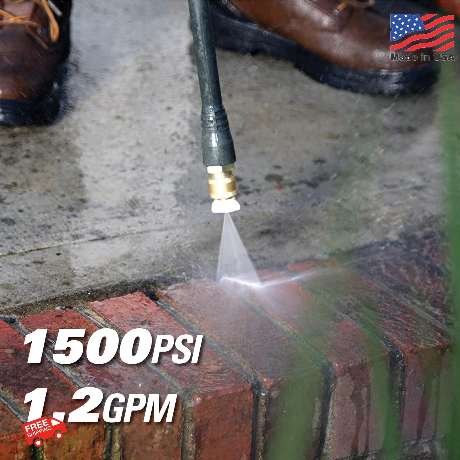 Greenworks 1500 PSI 1.2 GPM Pressure Washer (Upright Hand-Carry) PWMA Certified