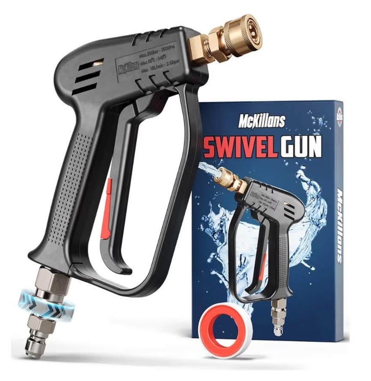 McKillans Short Pressure Washer Gun With Swivel