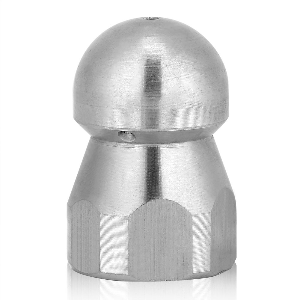 Sewer Jetter Nozzle Kit 3/8in 4000 PSI Drain Cleaning Stainless