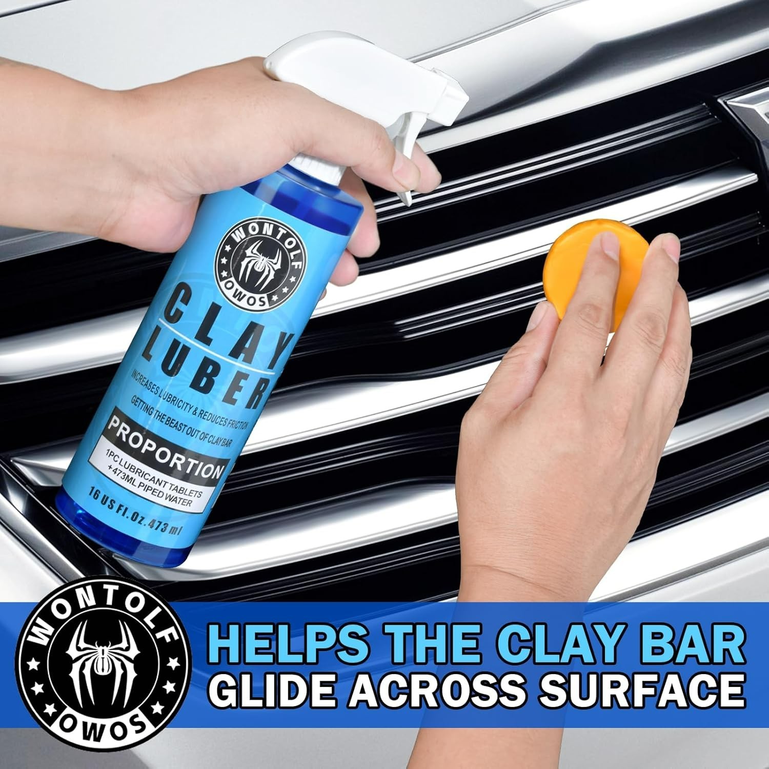 Car Clay Bars Auto Detailing and Luber Synthetic Lubricant Bar Kit