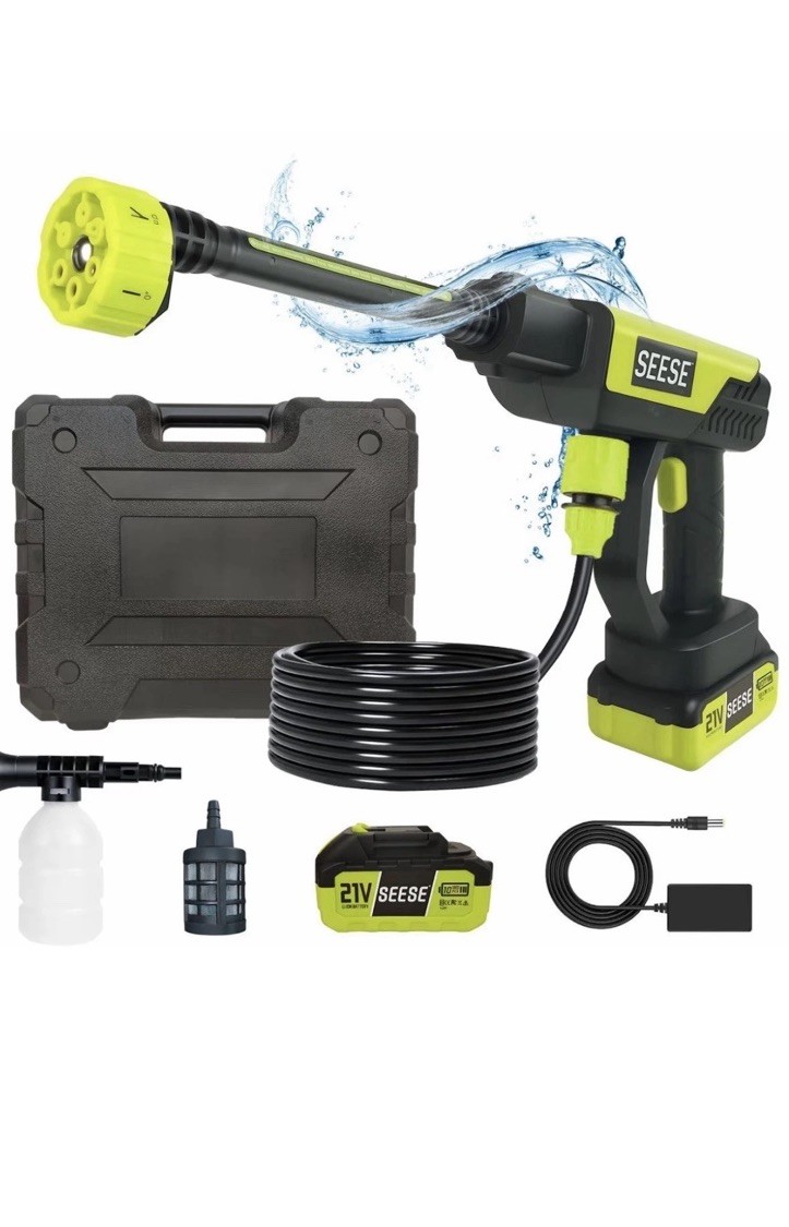 SEESE 21V Pressure Washer, BRAND NEW, Use For Car, Garden, Etc