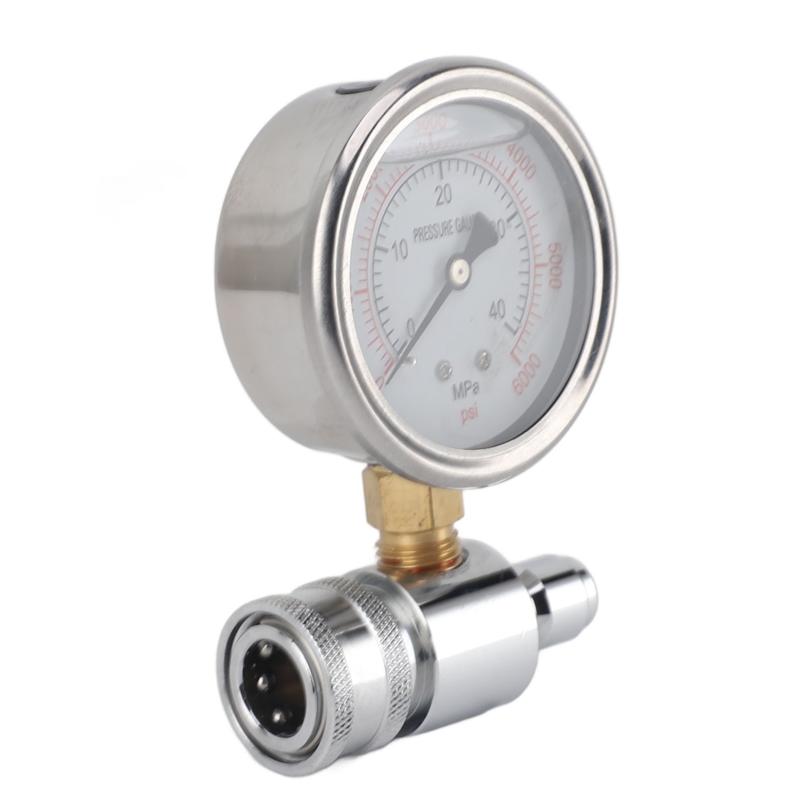 1 Pressure Washer Gauge High Pressure 6000psi For Car Washing NEW