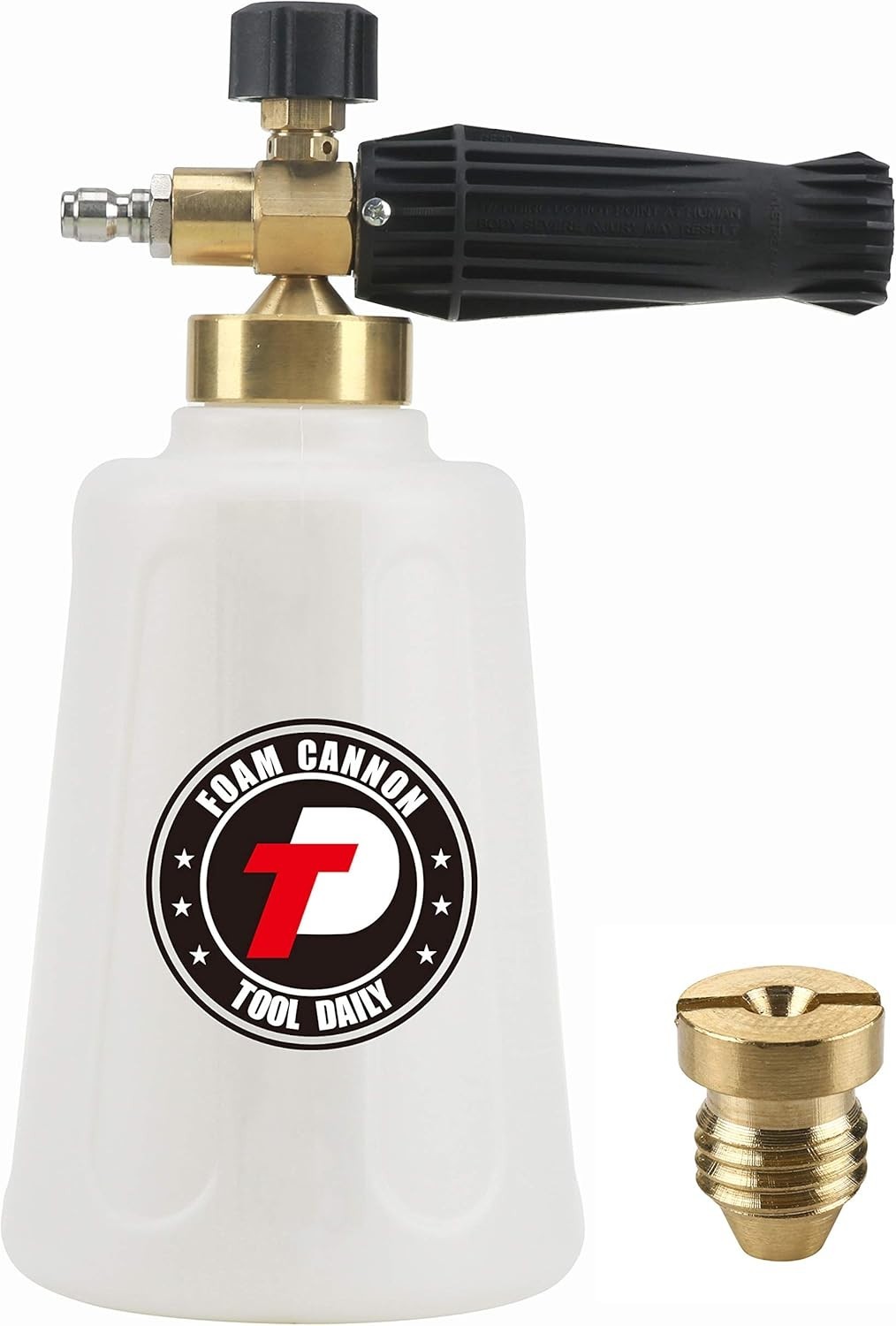 1/4 Inch Quick Connect Foam Cannon – 1.5L Snow Foam Lance for Car Wash