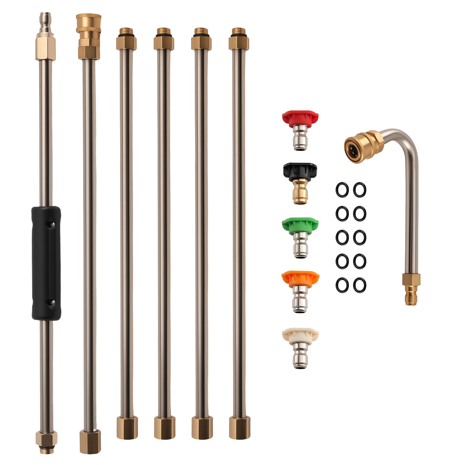 4000 PSI Extension Wand 15 Inch Pressure Washer Stainless Steel Brass 6 Wands