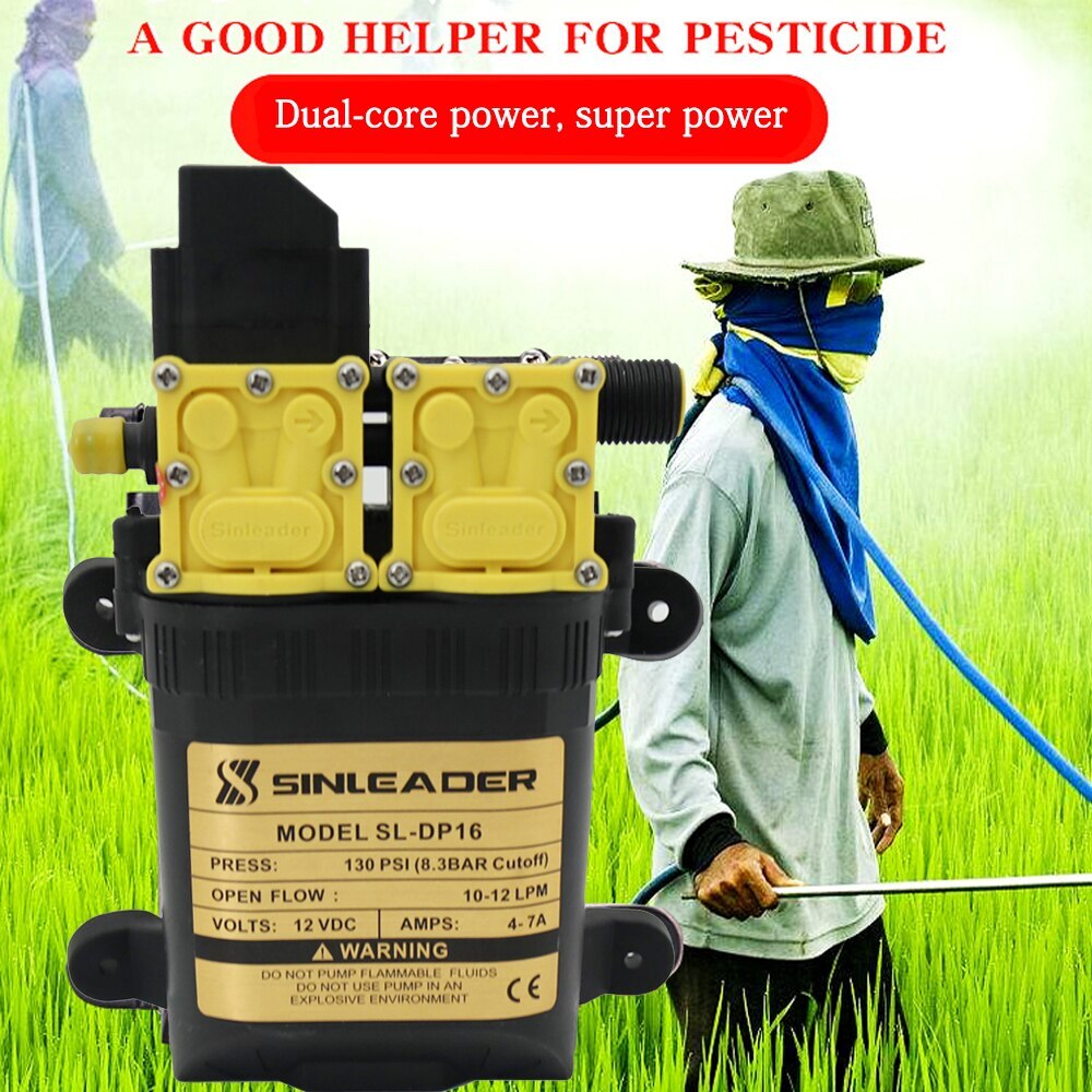 12v 9l/min Agricultural Electric Water Pump Dual power pump Micro High Pressure