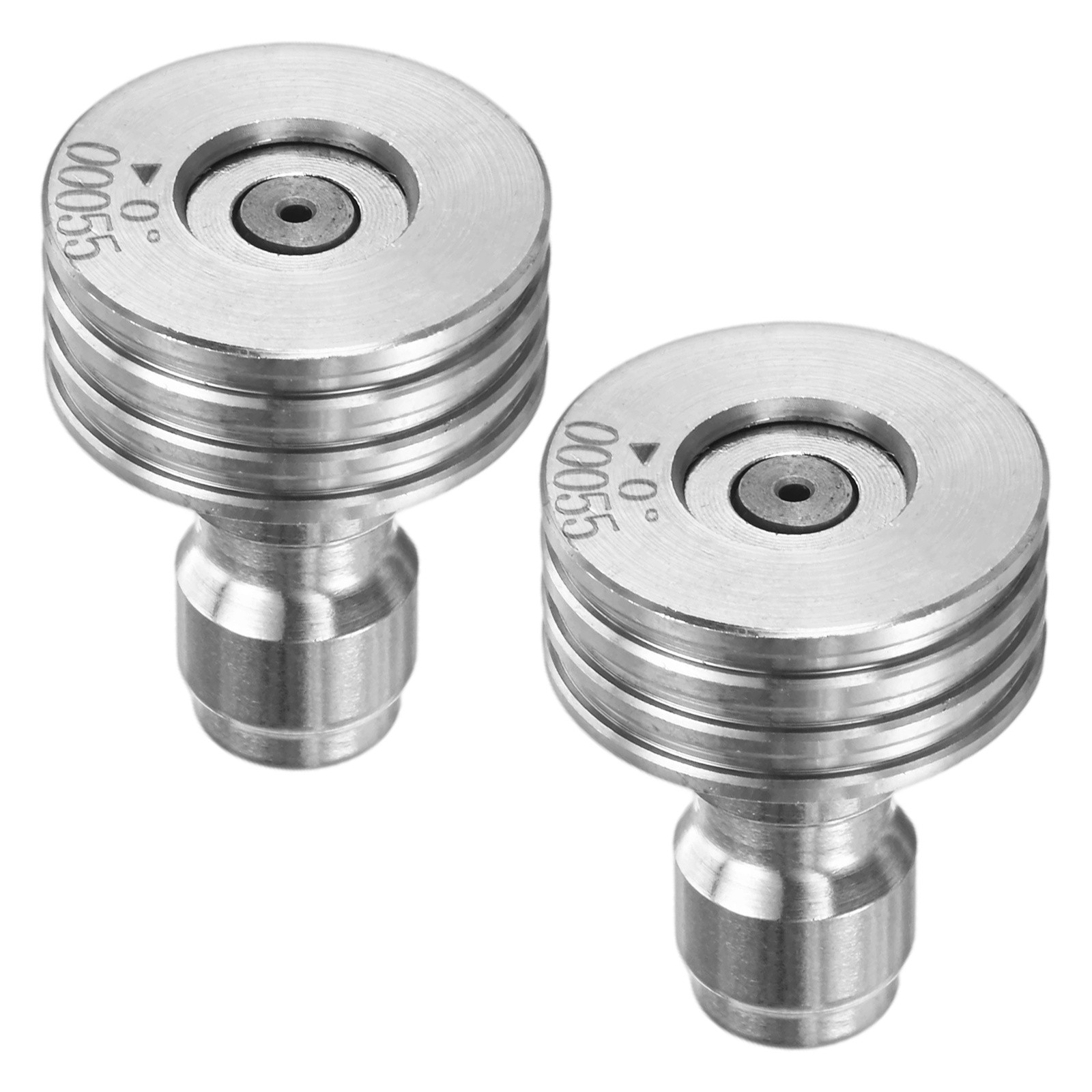 2-Pack 0 Degrees Pressure Washer Nozzle Tips, 1/4 Inch Quick Connect, 1.400mm