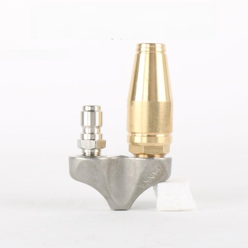 1/4″ 3/8″ 1pc Reverse Turbine Sewer Jet Nozzle For Pressure Washer Cleaning