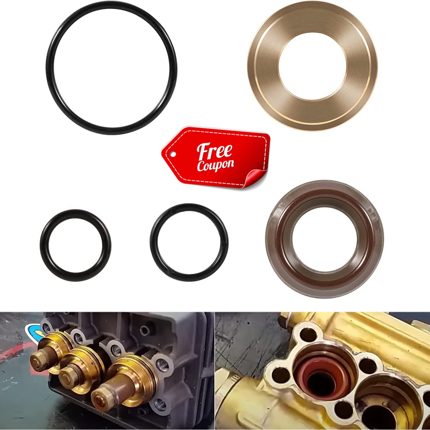 General Pump Interpump SEAL PACKING KIT 96, fits GP K96 KIT96 15mm TT Series