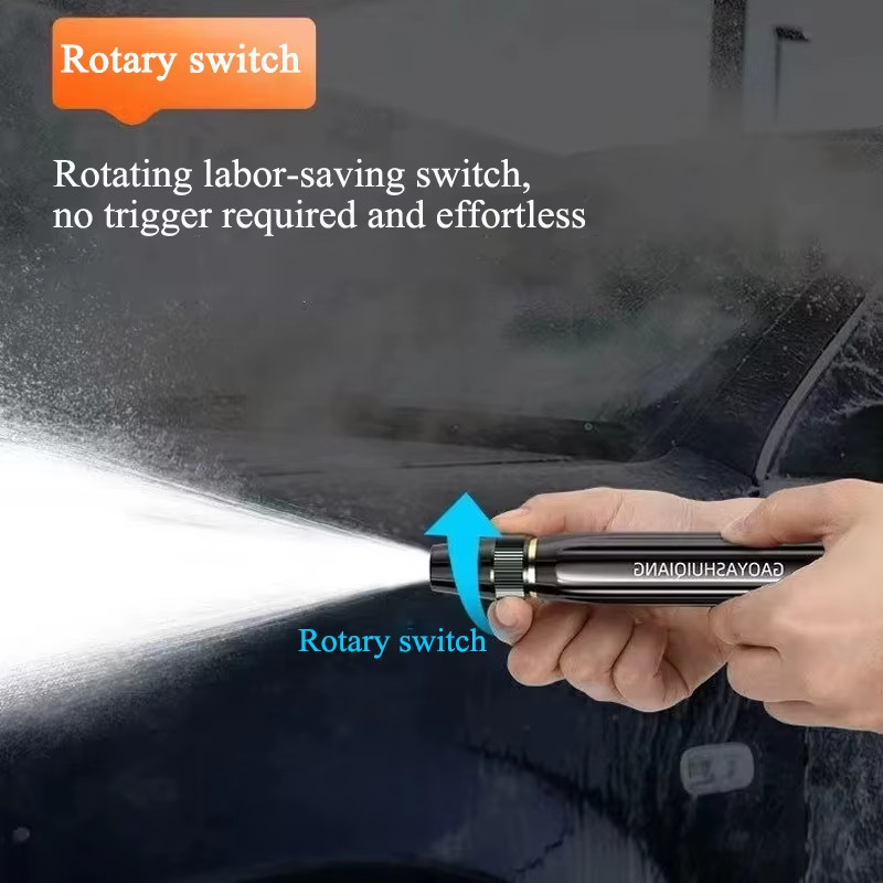 Adjustable Car Wash Water Gun High Pressure Metal Car Wash Straight Nozzle Washe