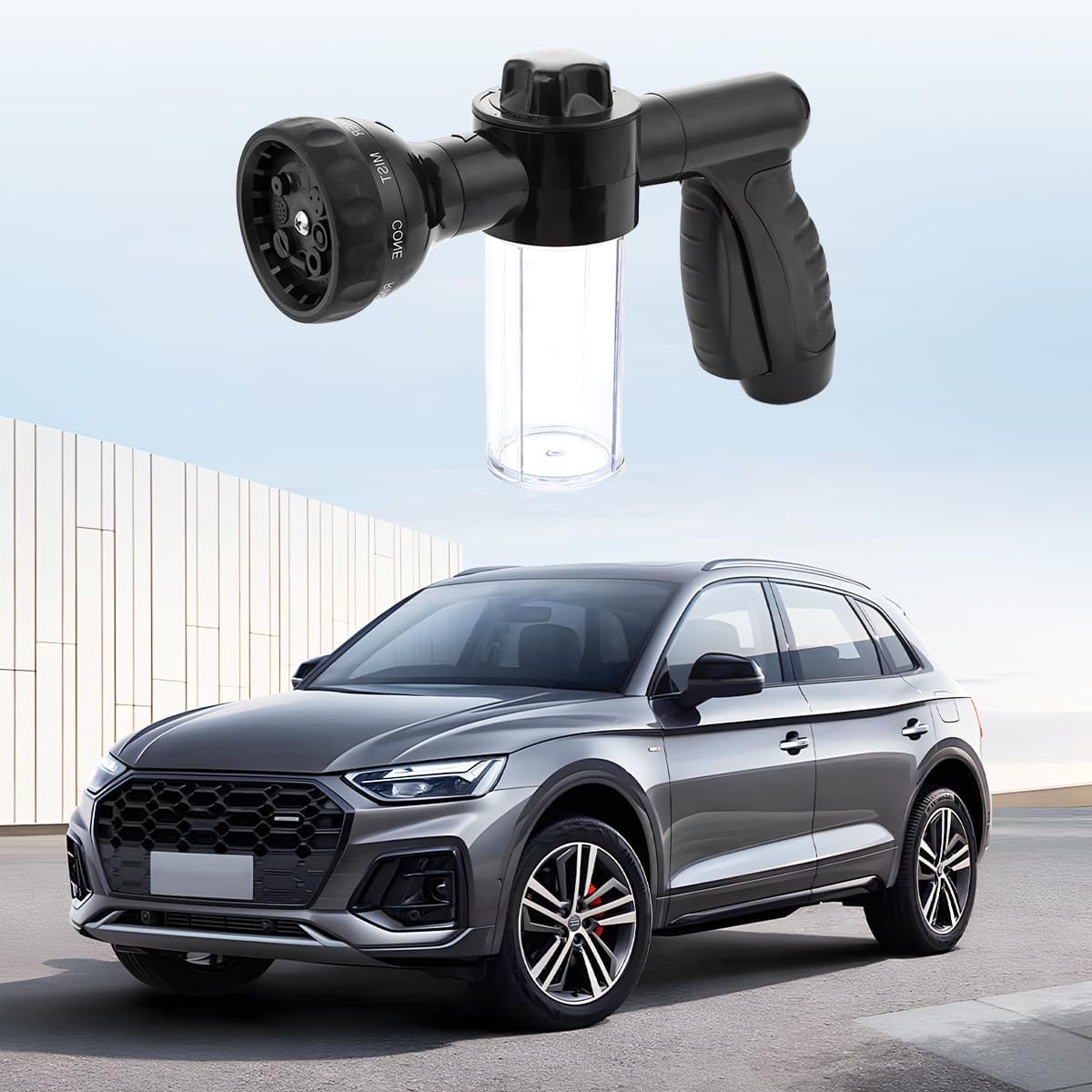 High-Pressure Car Wash Foam Gun with 8 Nozzle Modes