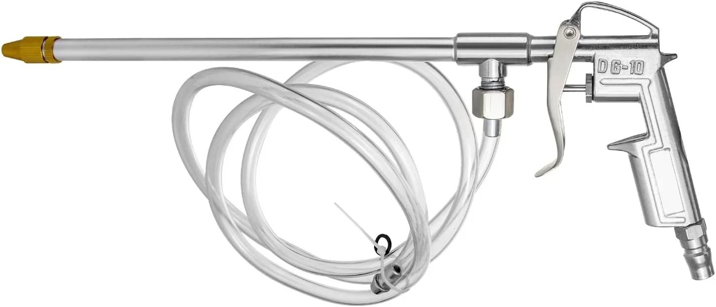QWORK Spray Gun, Aluminum Pneumatic Syphon Air Engine Cleaning Washer Gun Kit