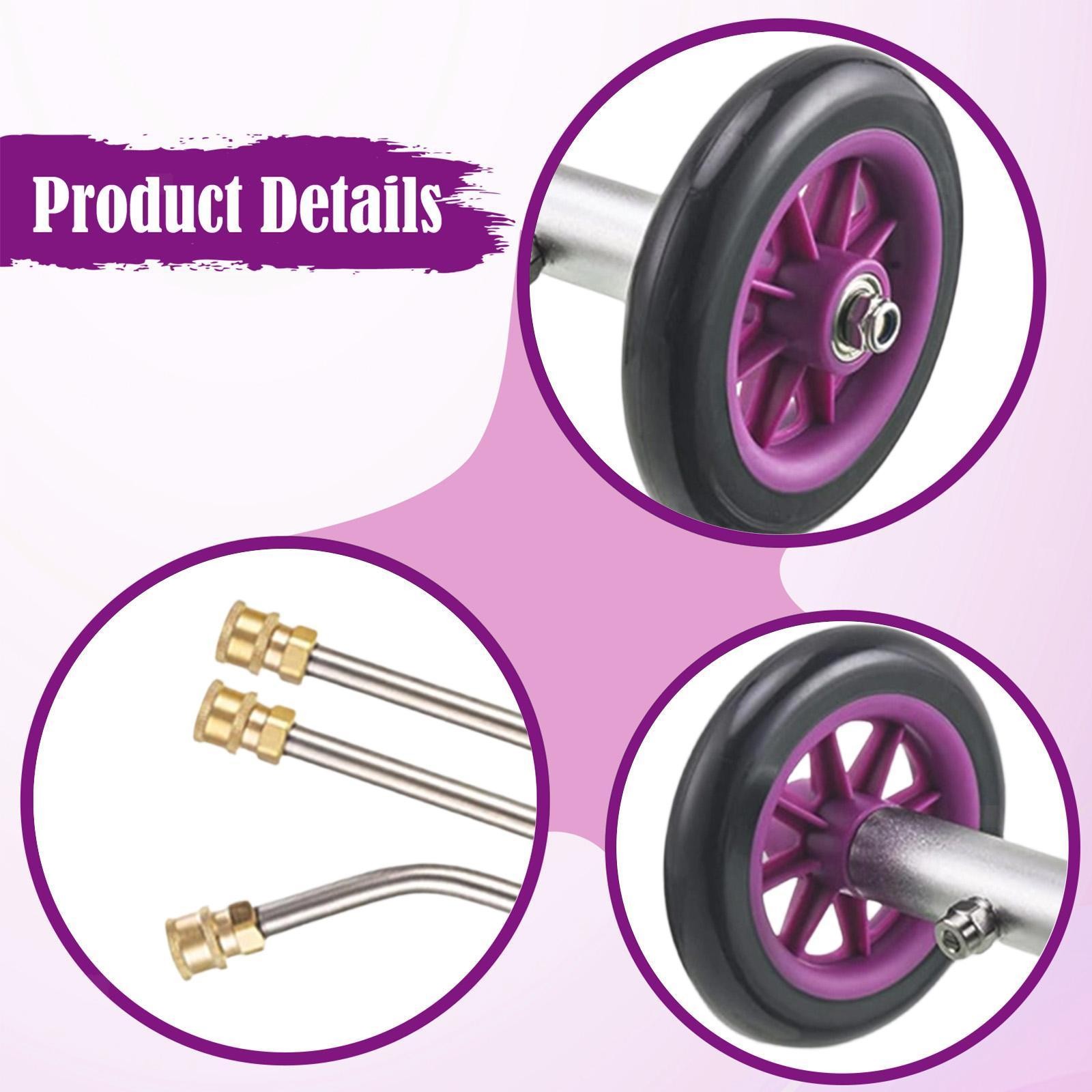 Pressure Washer Undercarriage Cleaner with Extension Wands High Pressure Washing