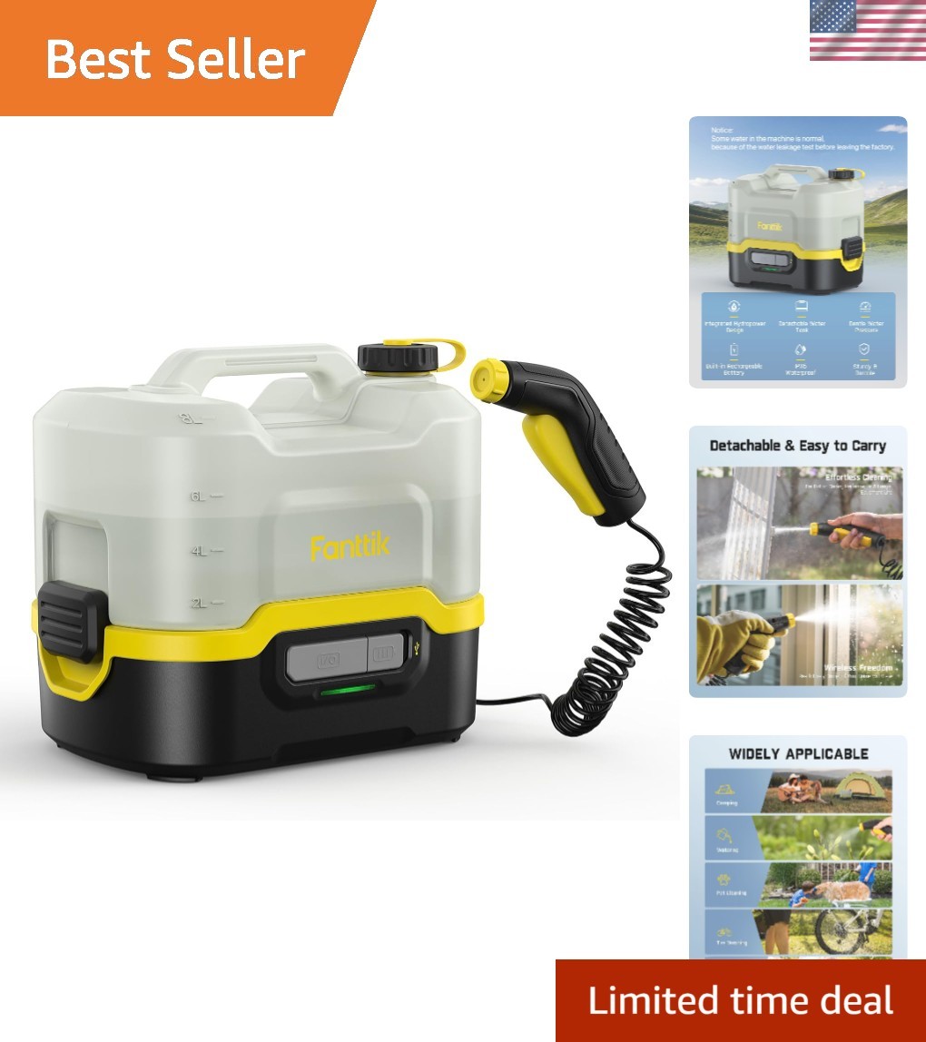 Versatile NB8 Nano Portable Pressure Washer – Ideal for Pets, Gardens & Camping