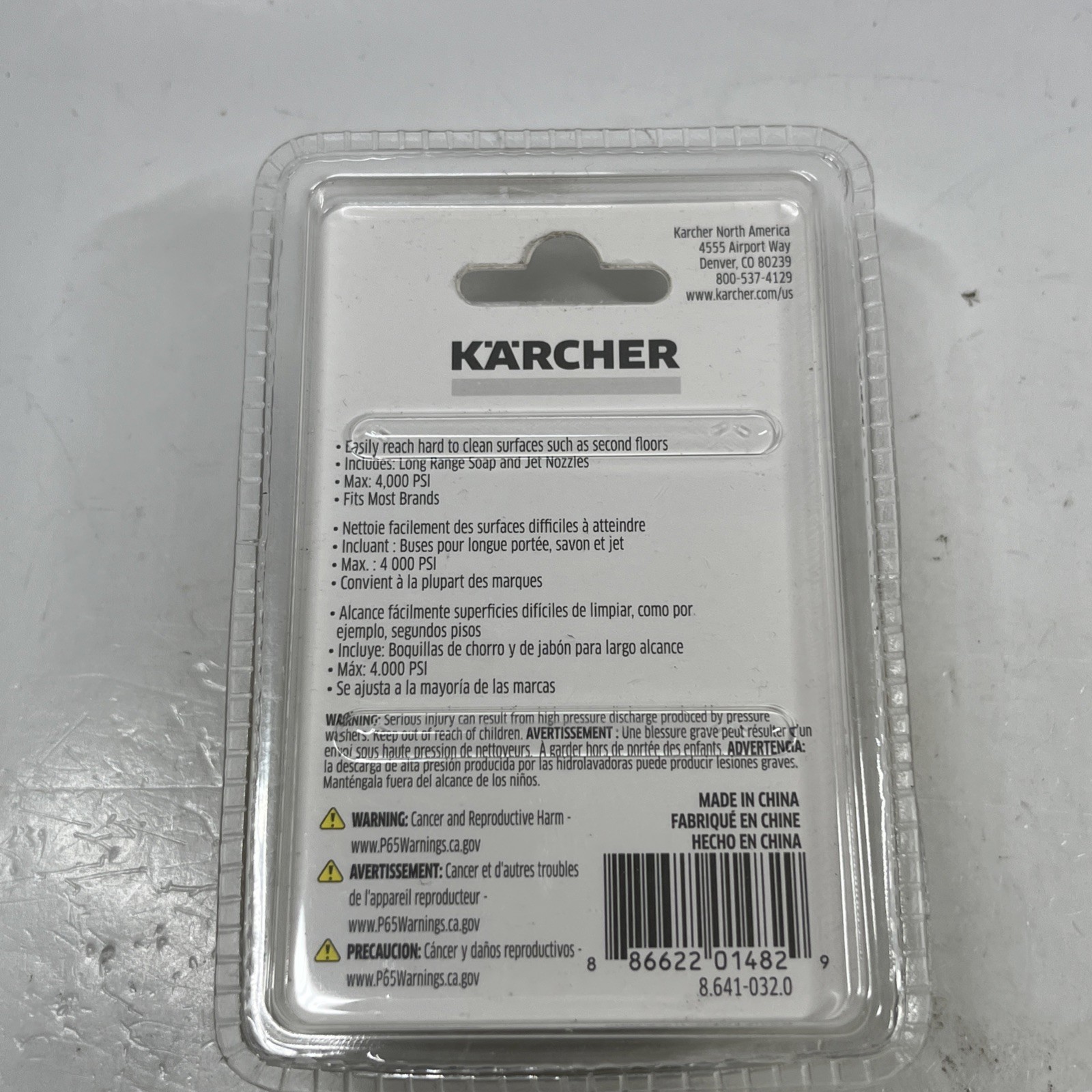 Karcher 2nd Story Soap & Spray Pressure Washer Nozzle Kit (4000 PSI) Pack Of 2