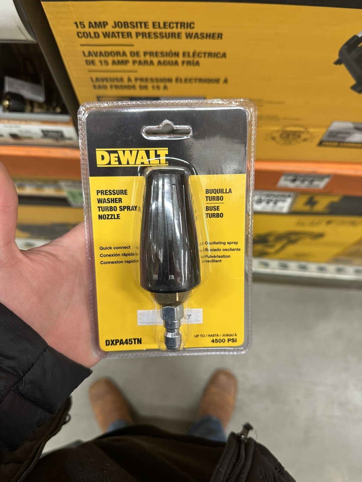 NEW Dewalt DXPA45TN 4500 PSI Pressure Washer Turbo Spray Nozzle