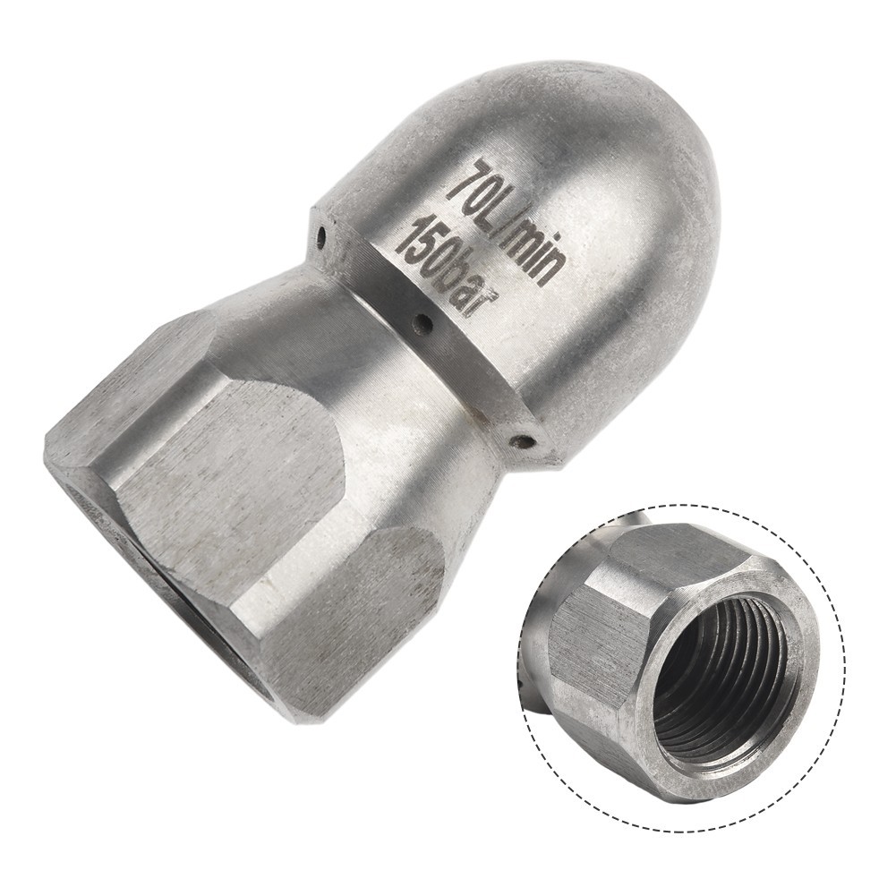 G1/2inch Pressure-Drain Jetter Hose Nozzle Flusher Pipe Nozzles For Heavy Dirty