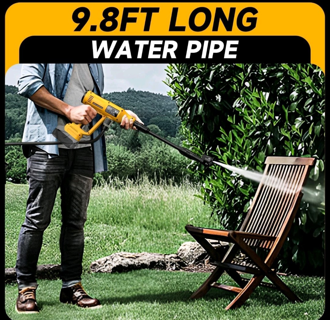 Cordless Pressure Washer for Dewalt 20V Battery 700 PSI Portable Handheld Power