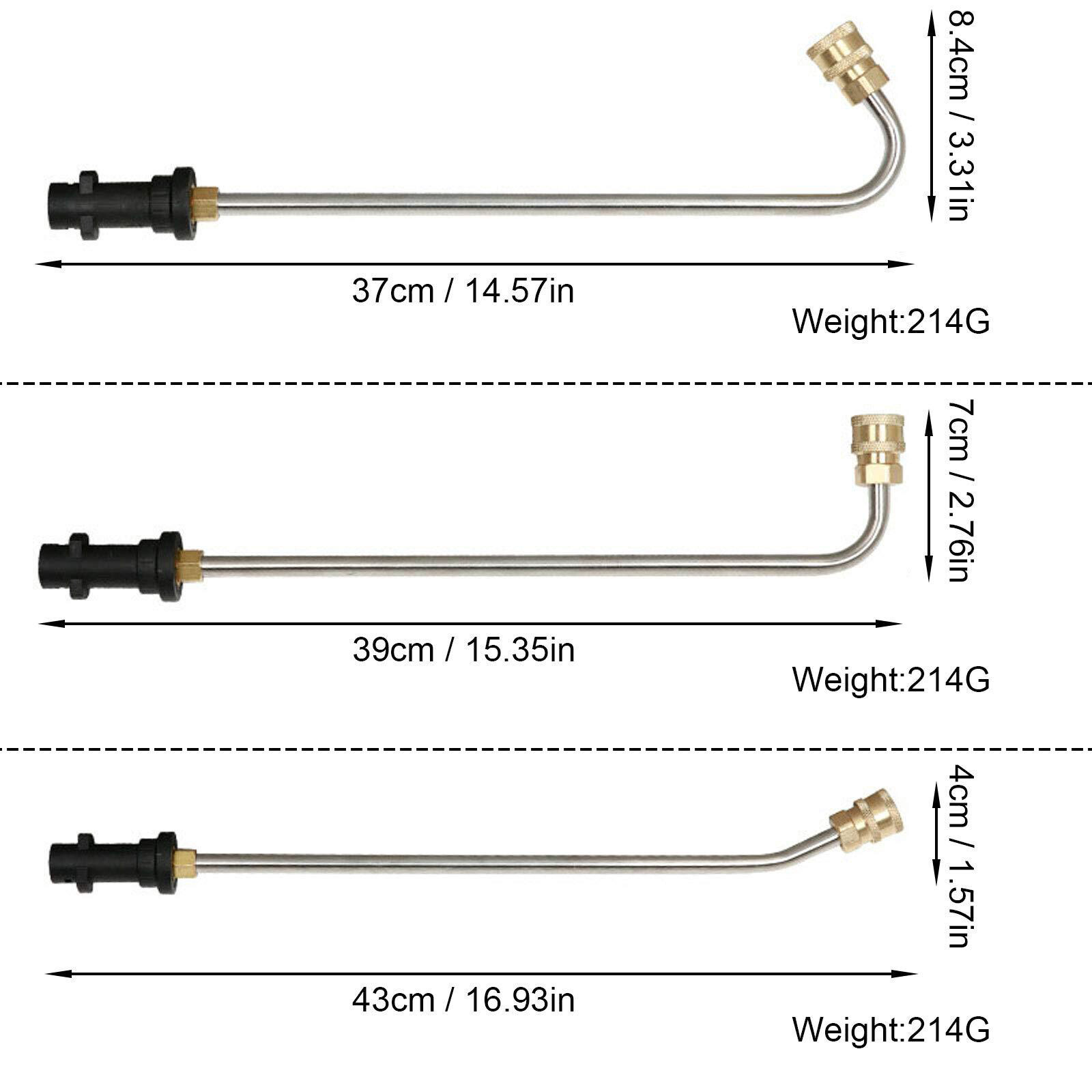 Pressure Washer Gutter Cleaner Attachment, Stainless Steel Angled Extension C5K0
