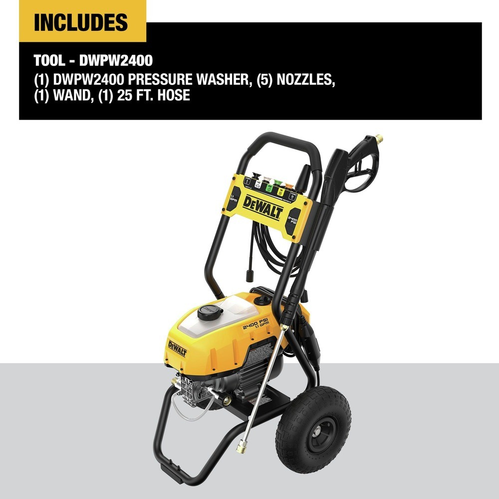 DEWALT DWPW2400R 13 Amp 2400 PSI 1.1 GPM Cold Press Washer Certified Refurbished