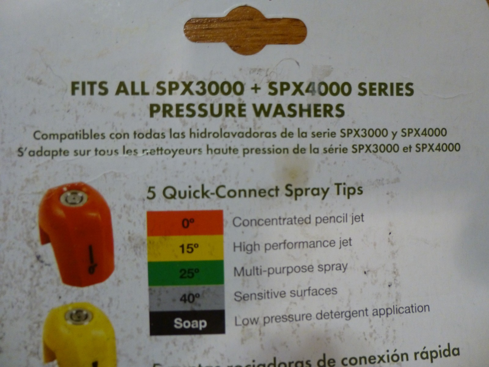 Sun Joe Electric Pressure Washer Quick-Connect Spray Tip FIVE PIECE Set
