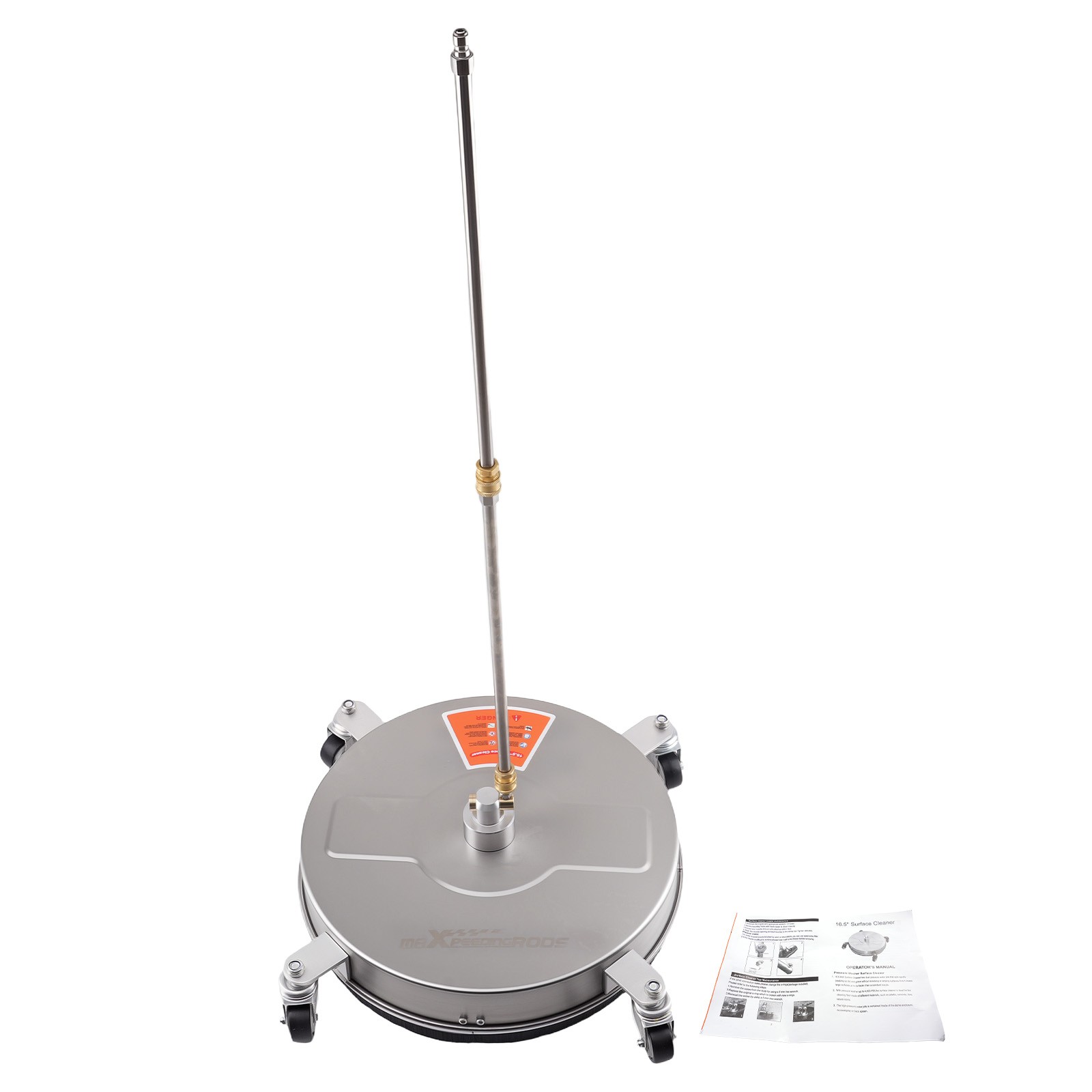16.5″ Pressure Washer Surface Cleaner 4200 PSI with 4 Rubber Wheels