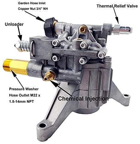 7/8” Shaft Vertical Pressure Washer Pump Replacement 2400-2800PSI