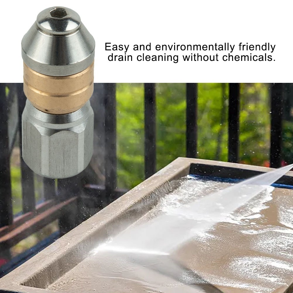 High Pressure Nozzle Swivel Unclog Spray 1/8inch 1PCS 4000 PSI Car Washer