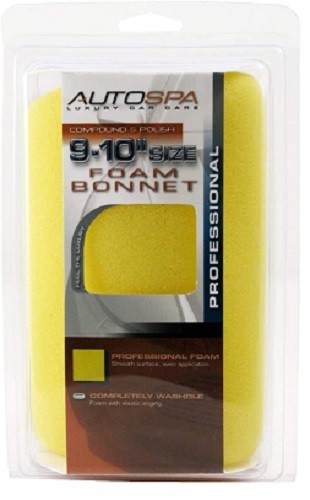 AutoSpa 40411AS Foam 9-10″ Polishing Bonnet(Pack of 2)