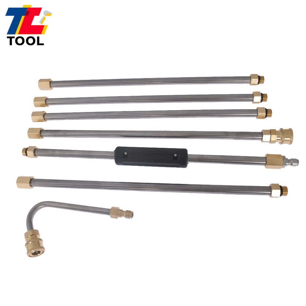 4000PSI 5 Cleaner Nozzle And Hose High Pressure Washer Extension Wand Set Kit