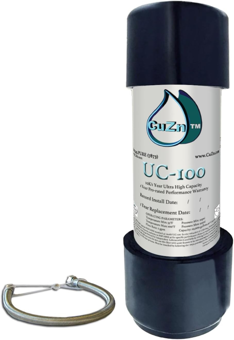 under Sink Water Filter for Sink Faucet, 10K Gallons or 1 Year Filtration Life,