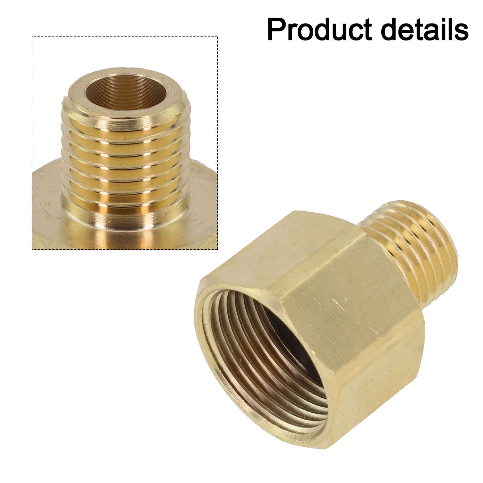 M22 22mm Female Thread to 14mm male Metric Adapter Pressure Washer Adapter Brass