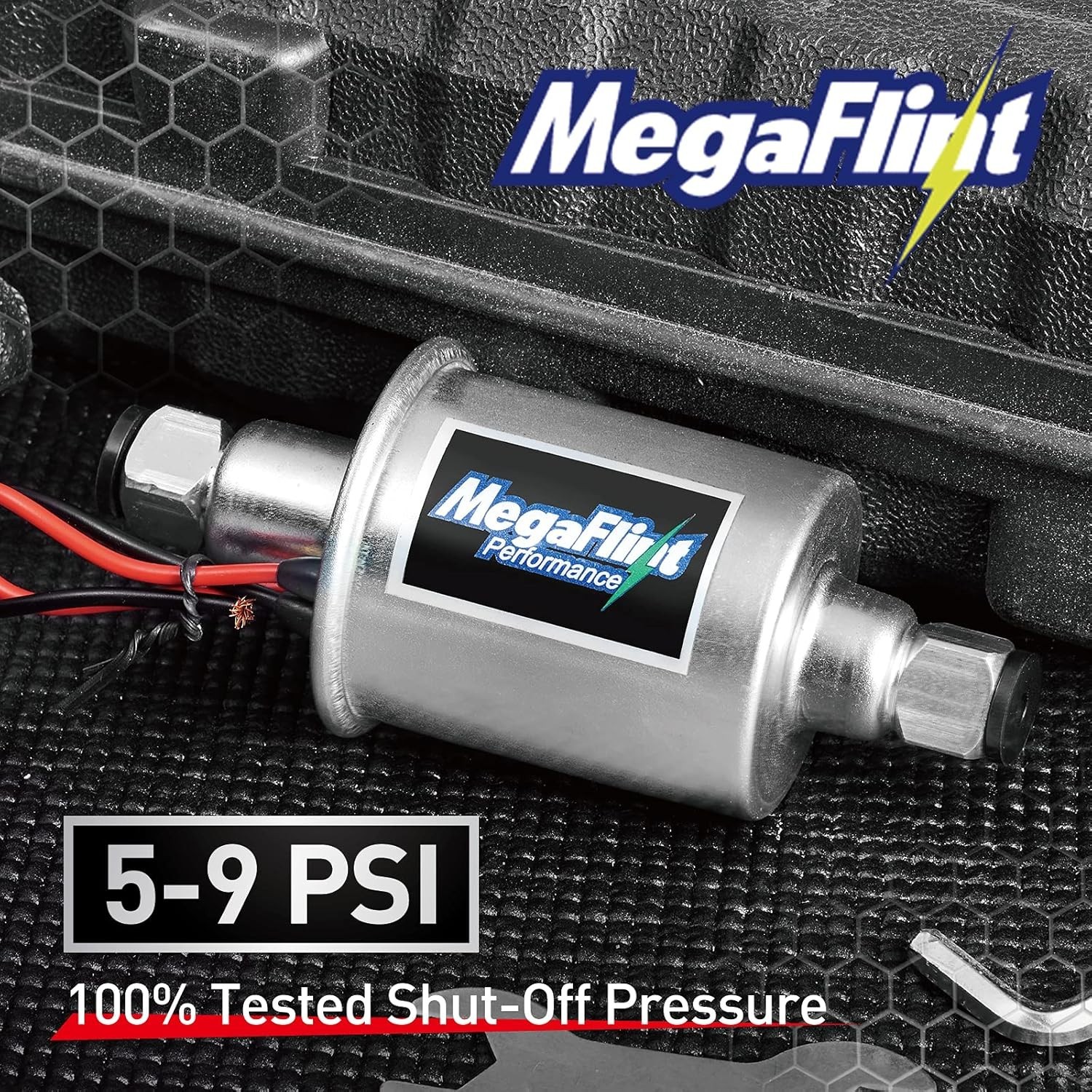 Electric Inline Fuel Pump Low Pressure for Carburetor Universal 5-9 psi 12 volt