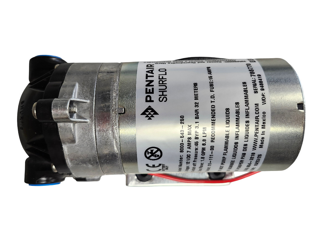 Shurflo Self Priming Bypass Pump 1.8 GPM 45PSI, 3/8 FNPT – 8000-543-250