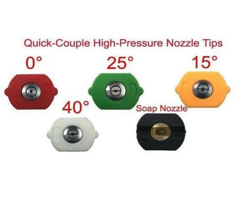 Power Washer Spray Nozzle Replacement Pressure Washing Tip 1/4″ Quick Connect