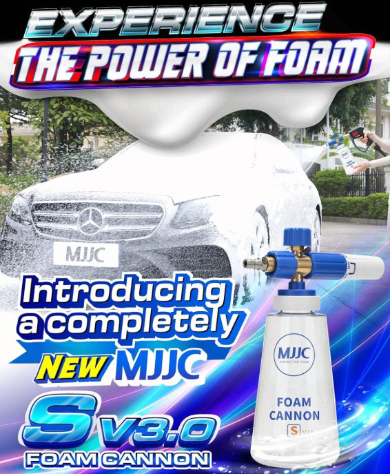 Foam Cannon S V3.0 (Thicker Snow Foam Technology) with 1/4 Inch Quick