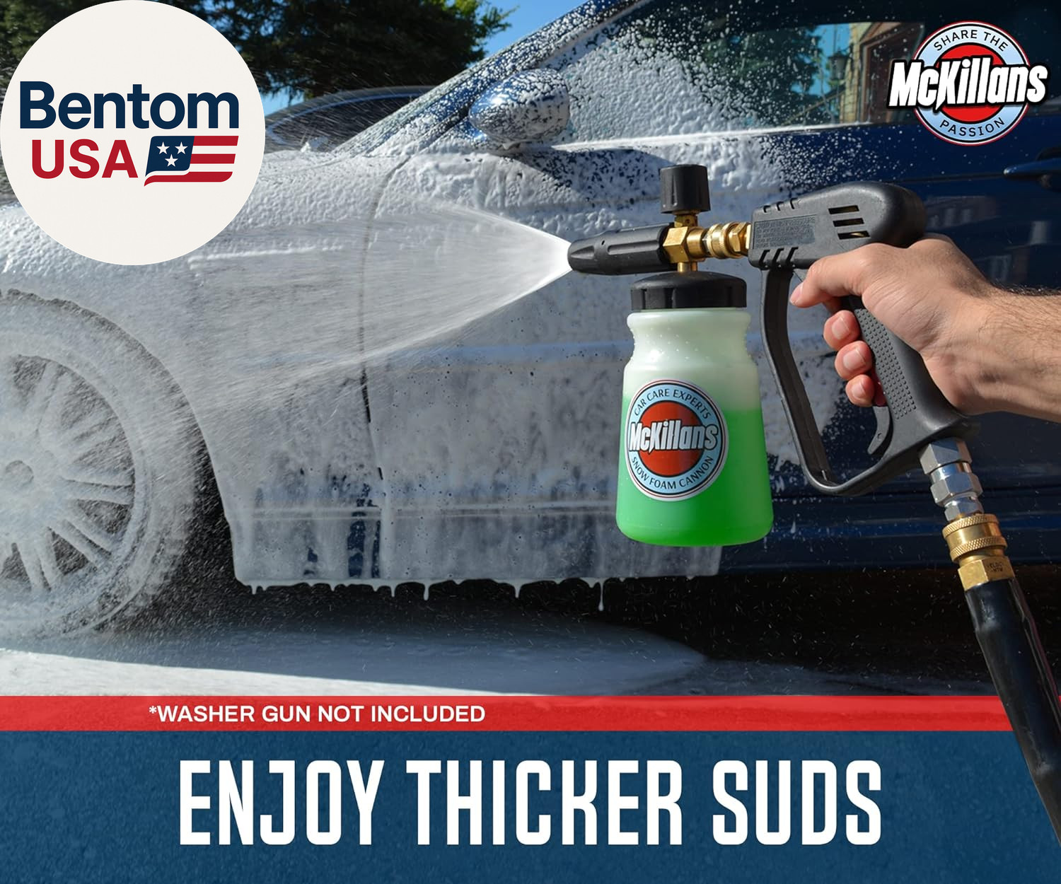 Foam Cannon for Pressure Washer (Wide Mouth) – Car Wash Snow Foam Cannon Lance P