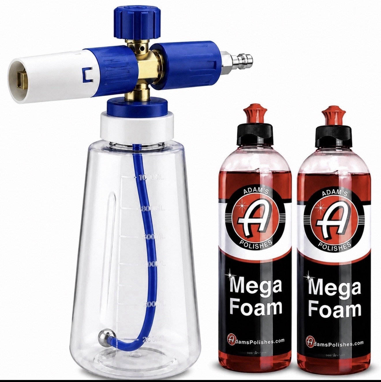SUMMER SPECIAL -MJJC Like Foam Cannon w/ 1/4 Quick Connect, 2 Adam’s Mega Foam