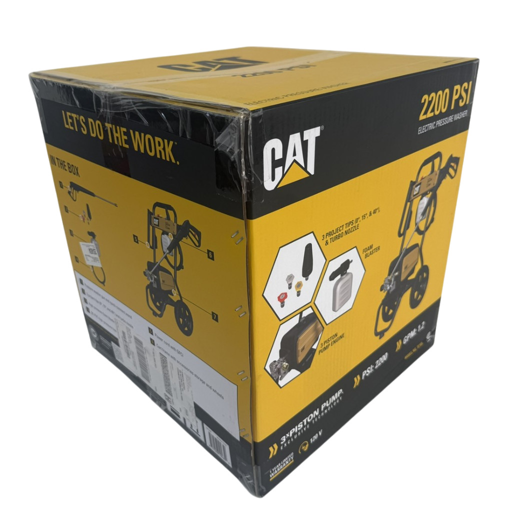 CAT Caterpillar NEW 2200 PSI Electric Pressure Washer Turbo Nozzle 3 Tip 1.2GPM