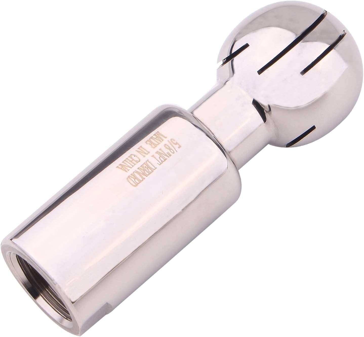 Efficient 5/8″ NPT CIP Cleaning Ball – 360° Spray Pattern in Stainless Steel 304