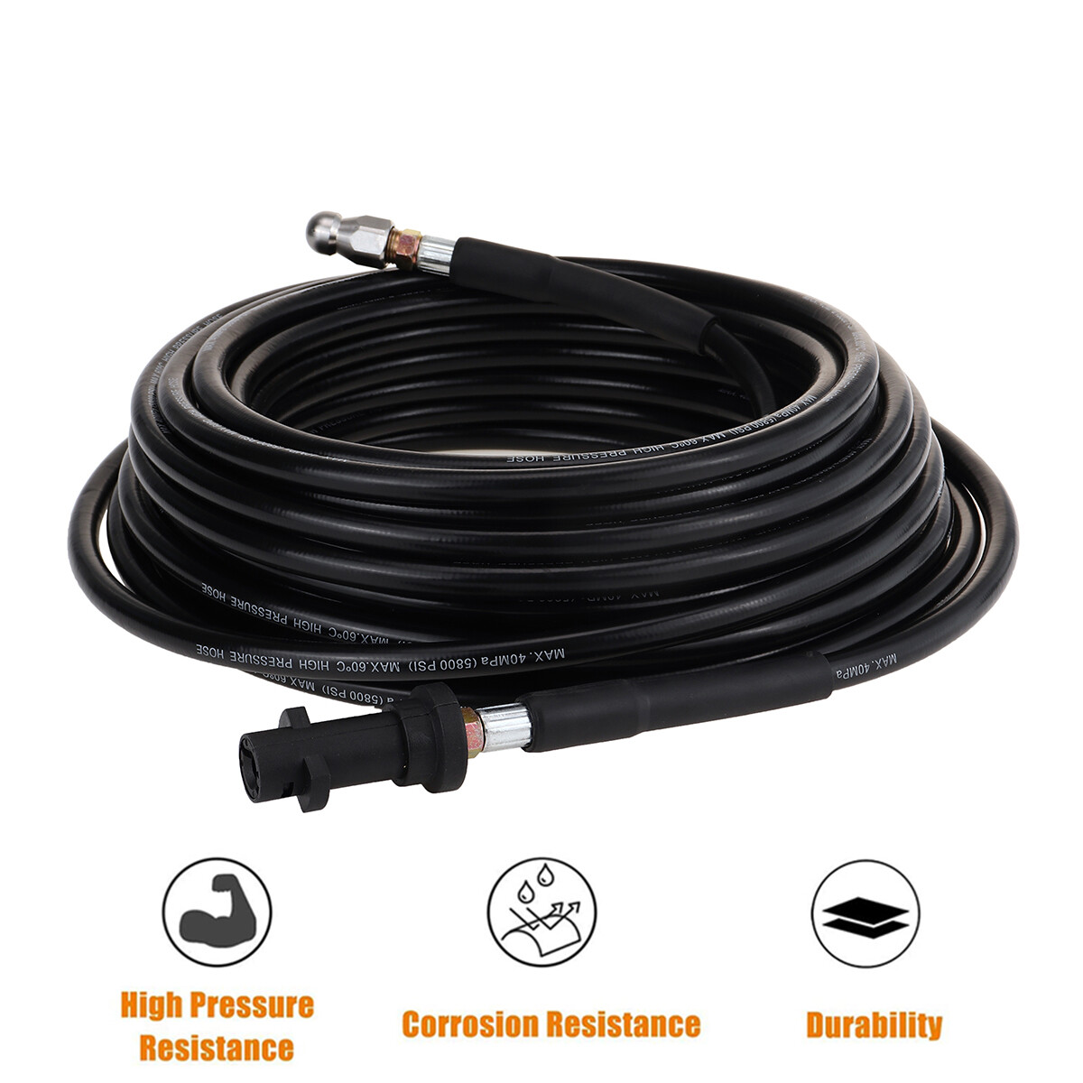 8M High Pressure Washer Drain Jet Hose Sewer Cleaning Pipe For Karcher K2 – K7