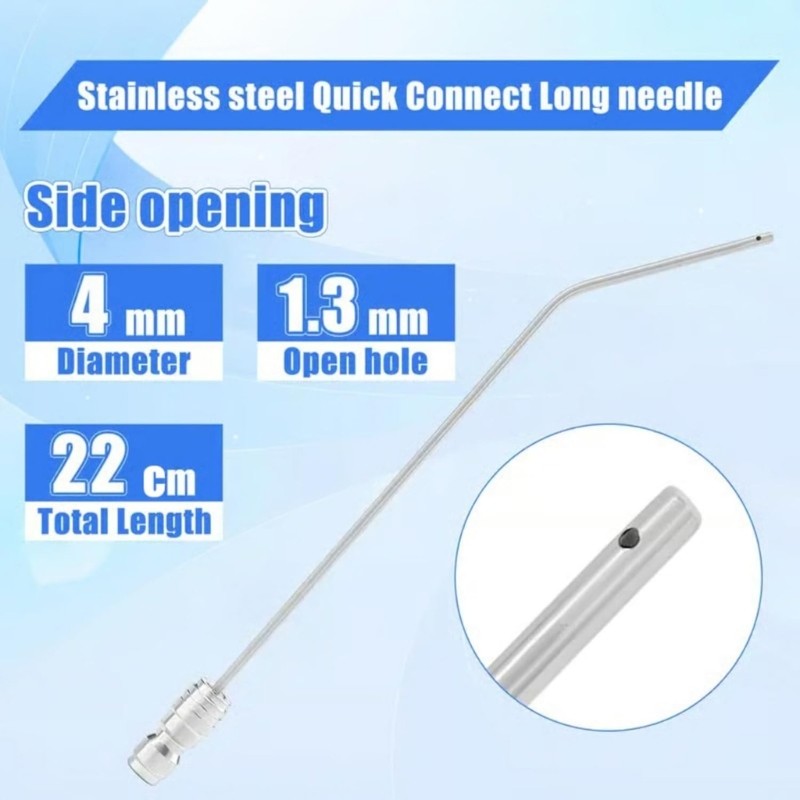 High Pressure Washer Sprayer Needle Stainless Steel Long Wand Flush Wand