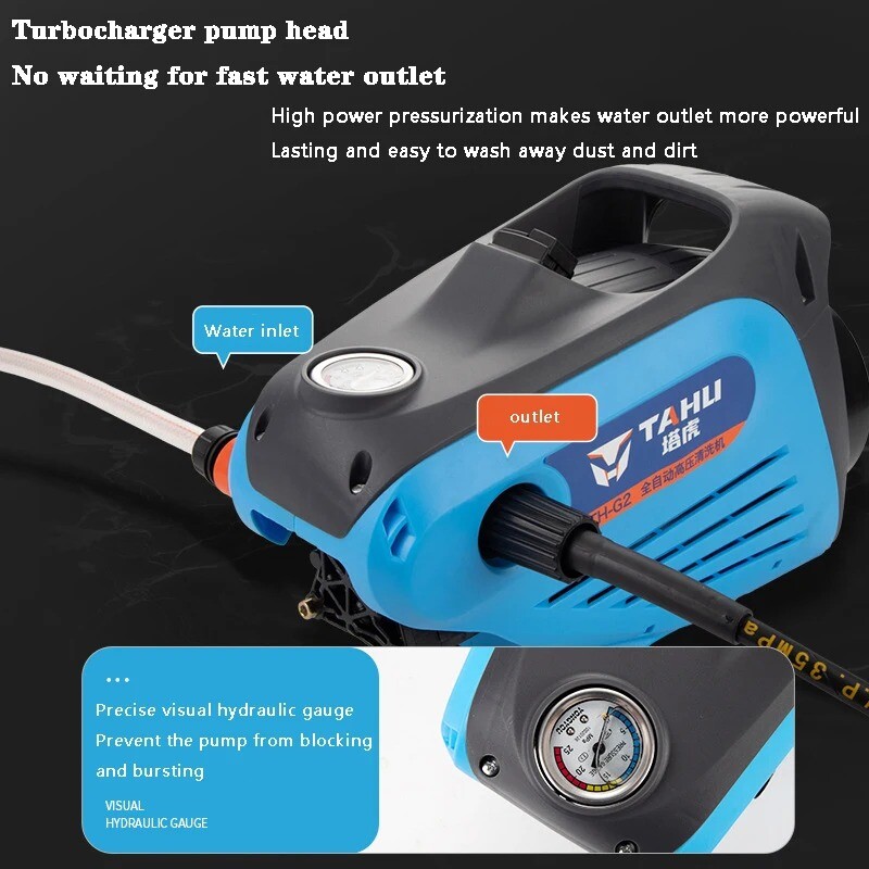 Car Wash Machine, High-Pressure 220V Household Use, High-Powered Washer