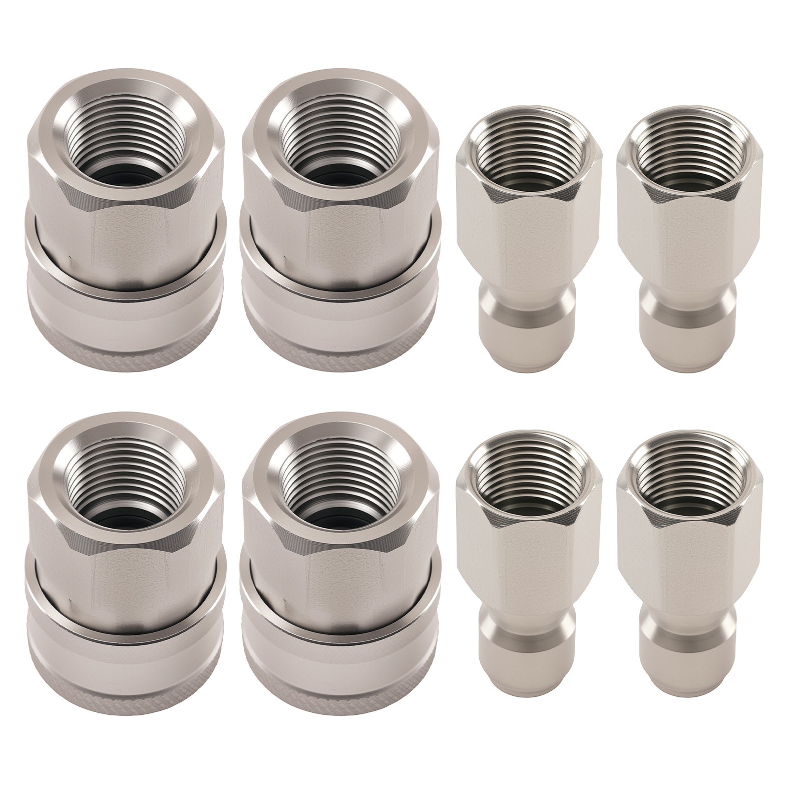 Pressure Washer Adapter 3/8″ Quick Connect NPT Female Thread Socket Set 8PCS